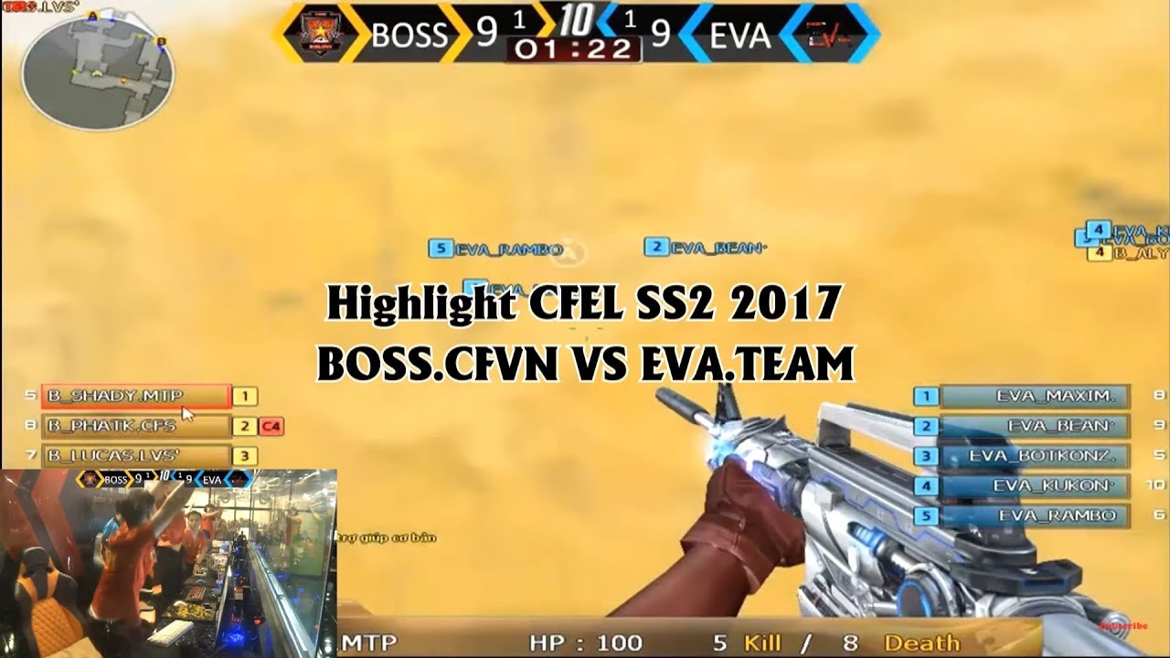 Highlight CFEL SS2 2017 BOSS.CFVN VS EVA.TEAM