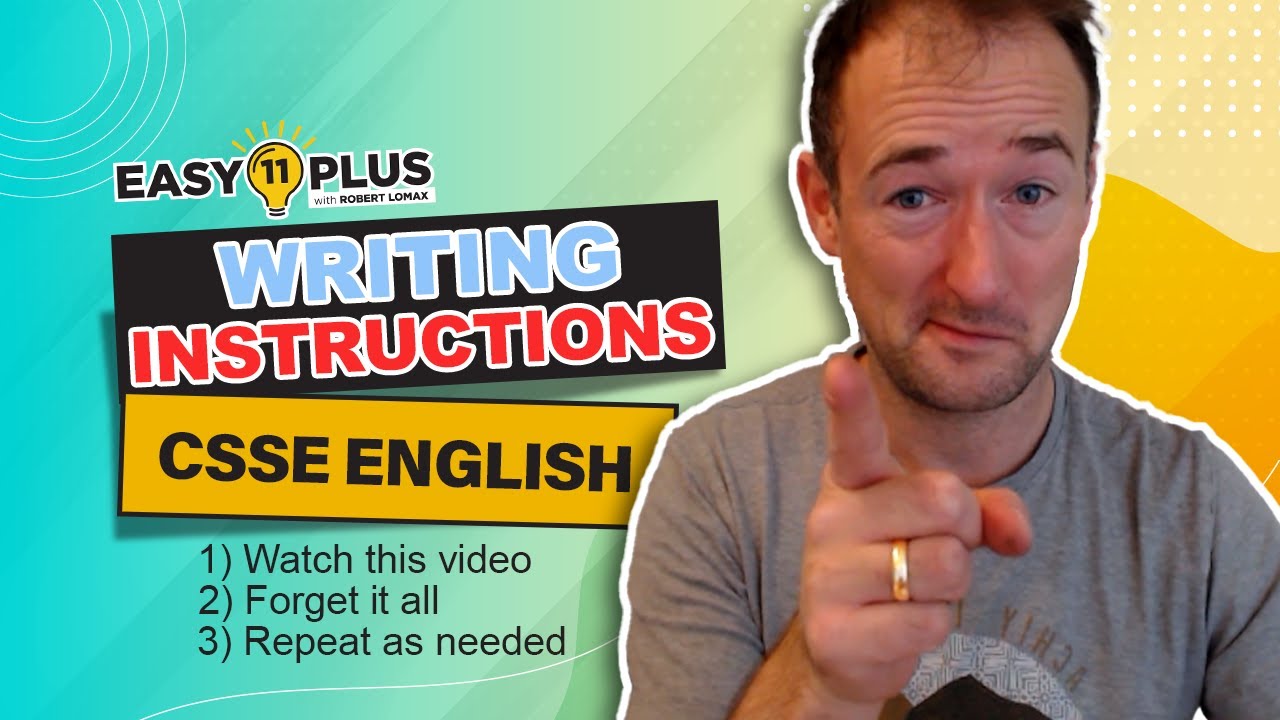 11 Plus English | Инструкции по письму: CSSE English | Easy 11 Plus LIVE 32