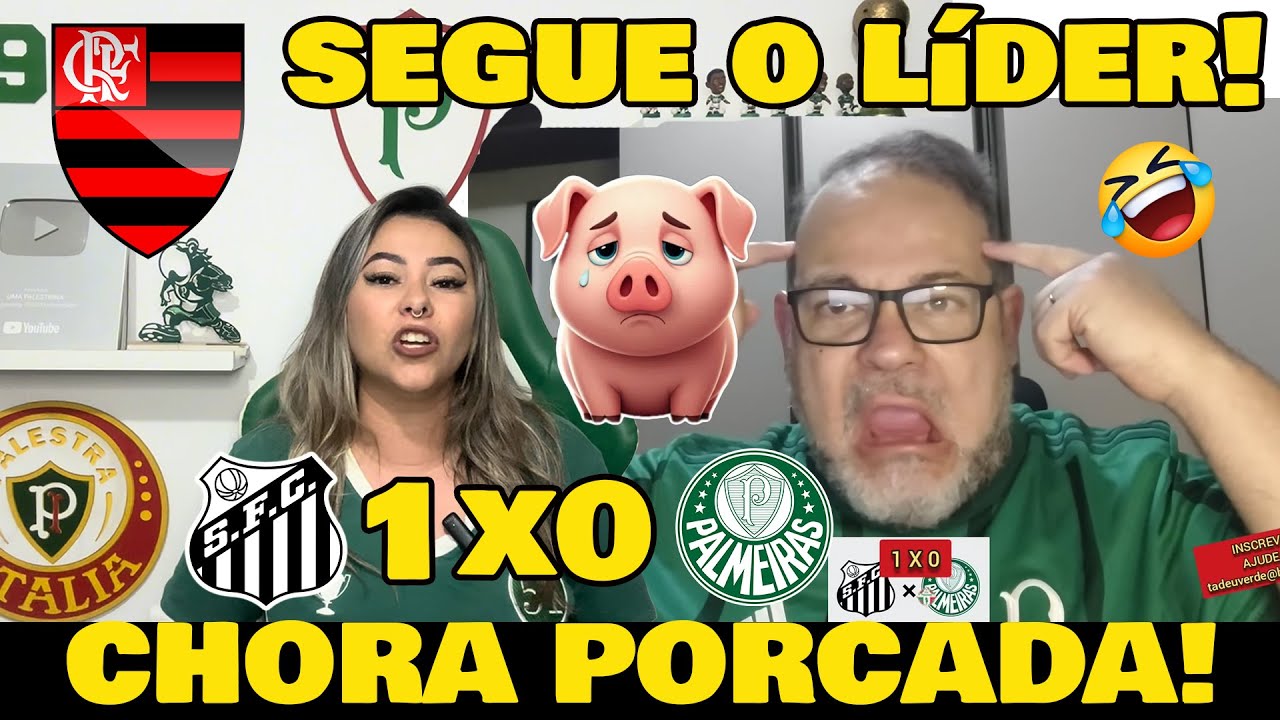 VAMOS RIR DOS PALMEIRENSES! "REVOLTADOS" FLAMENGO LÍDER DO BRASILEIRÃO!