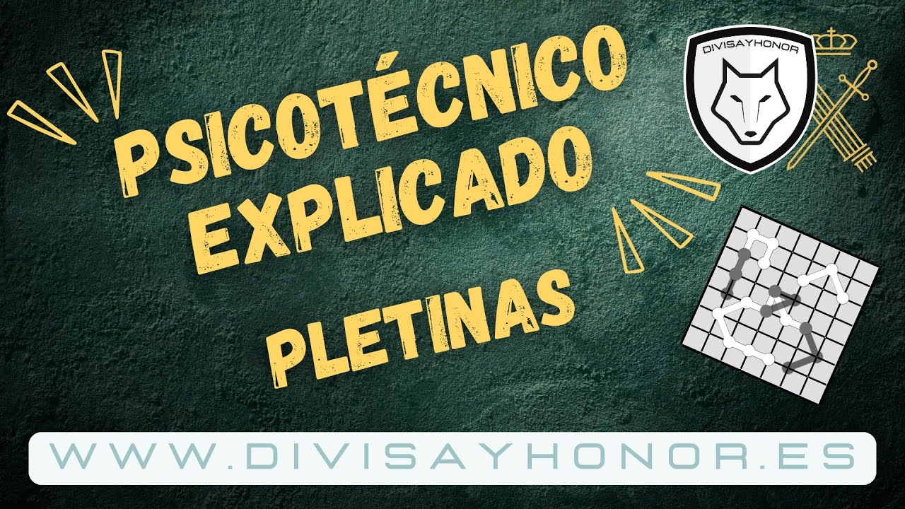 Pletinas Guardia Civil (parte 1). Videoclase psicotécnicos academia Divisa y Honor