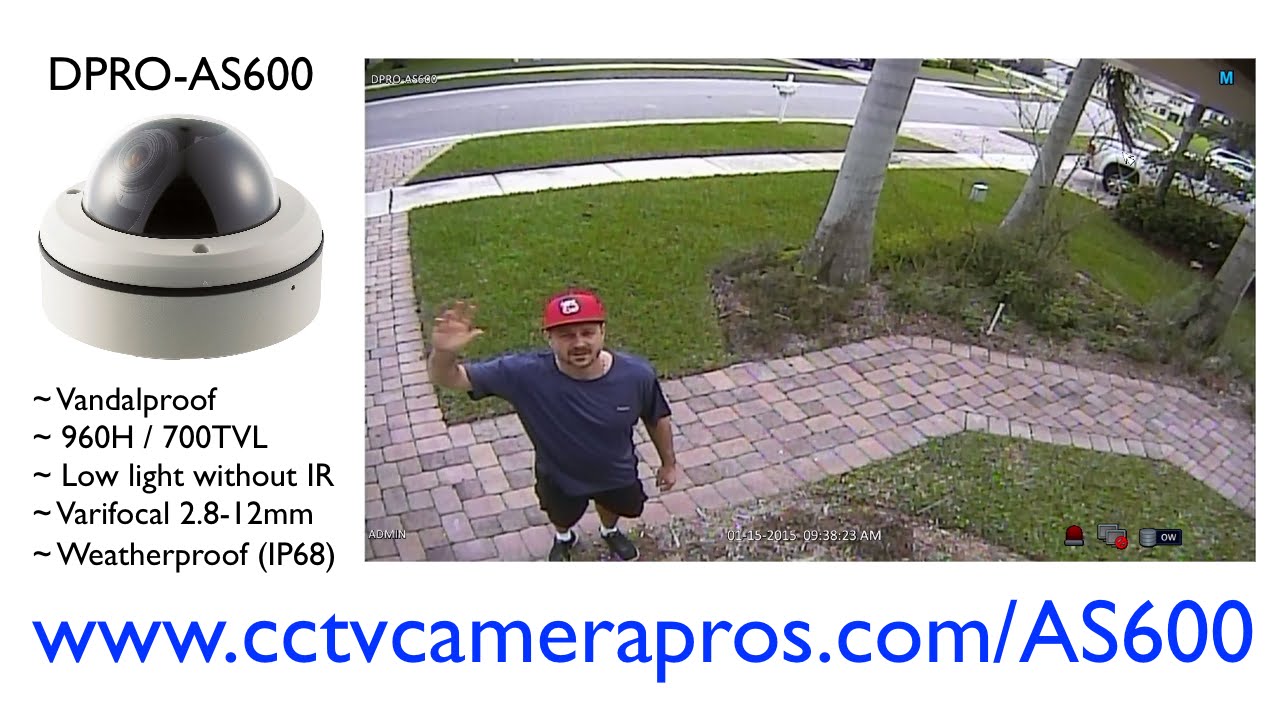 Vandal-proof Dome CCTV Camera Sample Video Surveillance