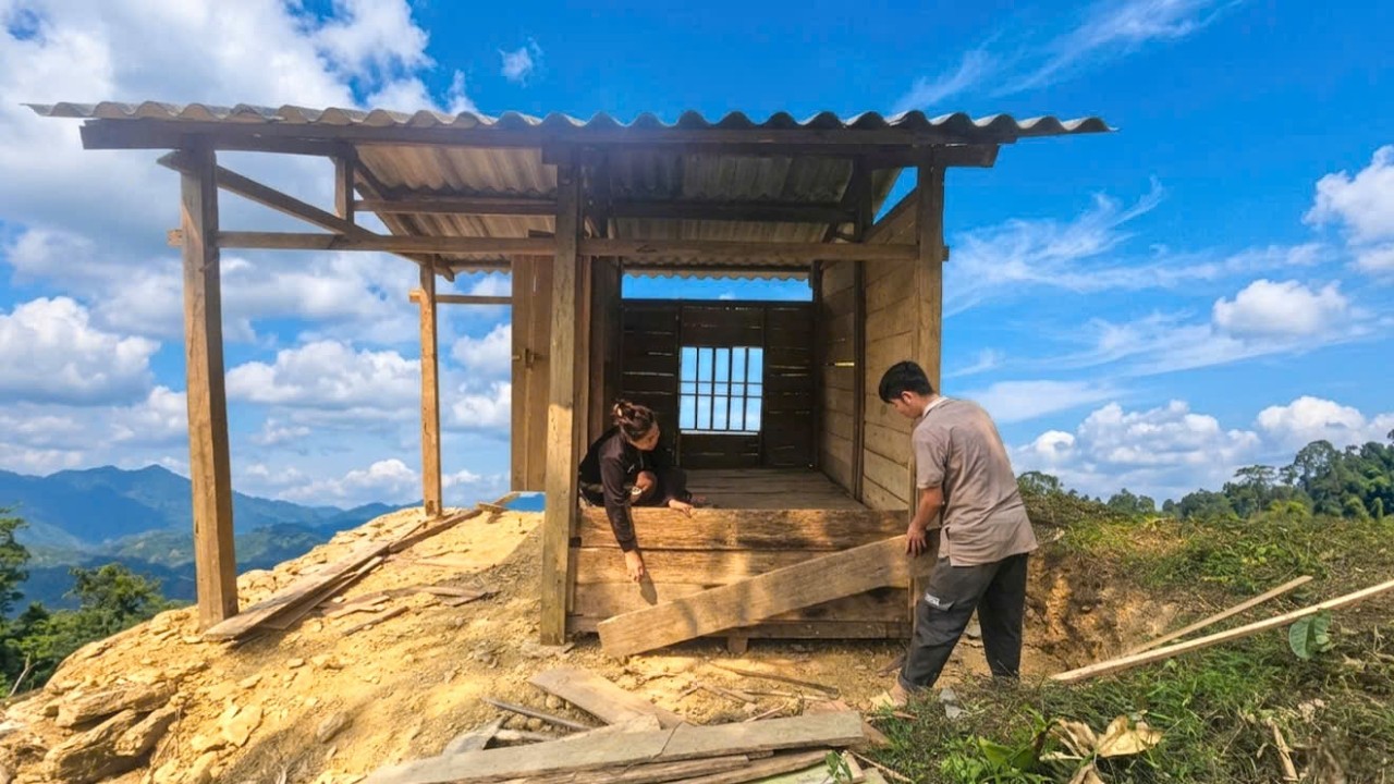 The journey to restore the mountain farm: KONG & NHAT reinstalled the walls of the CABIN