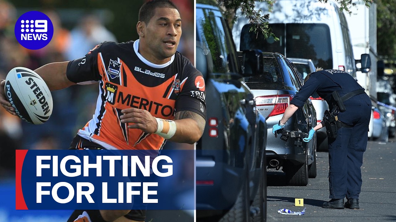 Former NRL player Matt Utai shot | 9 News Australia