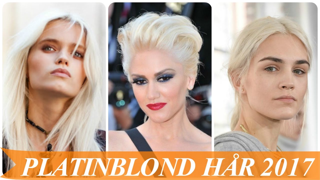 Platinblond h&aring;r 2017