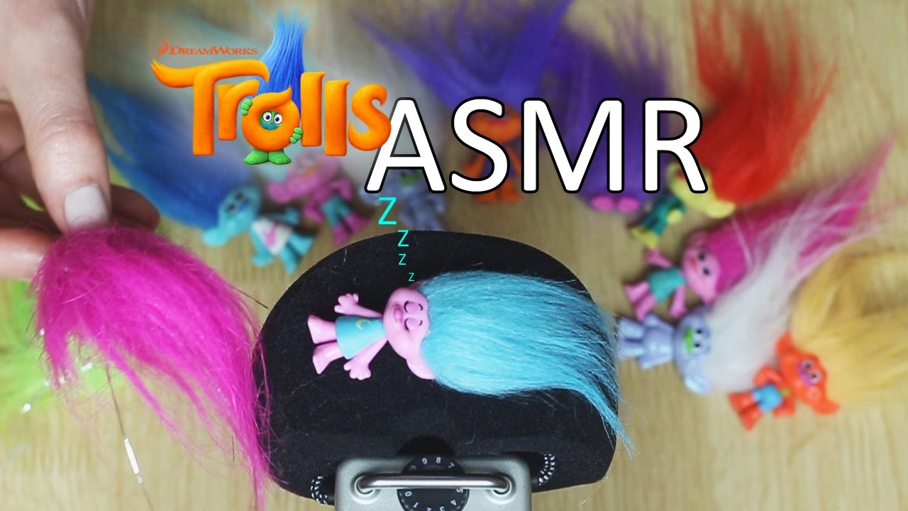 ASMR mic brushing Trolls!! (🎧 soft spoken, mic brushing, cute asmr)