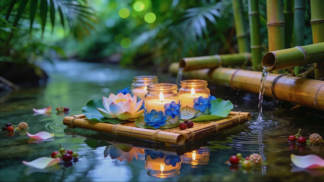 Zen Bamboo Water Flow 🌿 Natural Spa Music for Deep Sleep” 