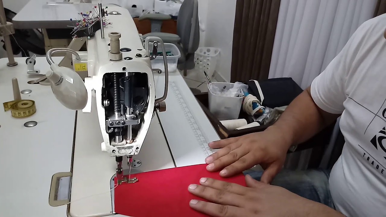 Regulagem da Máquina de costura reta industria Barra da agulha