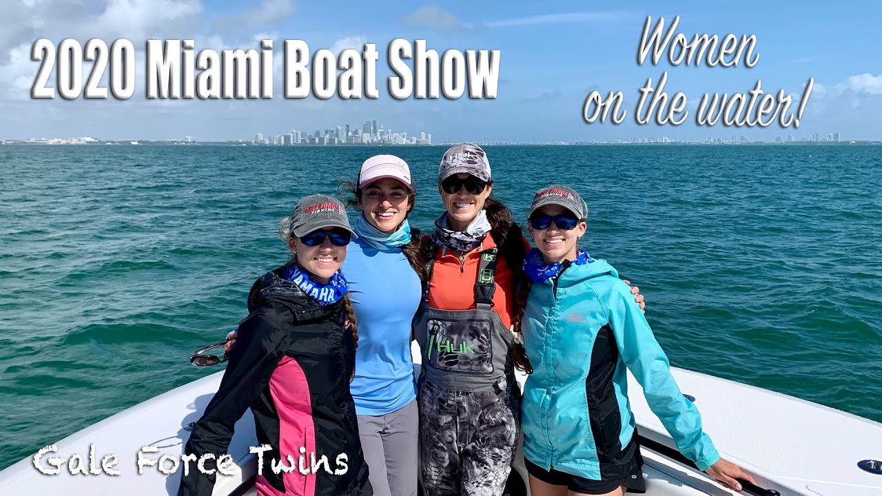 THE WATER IS OPEN 🌊🐟 2020 Miami International Boat Show | Gale Force Twins