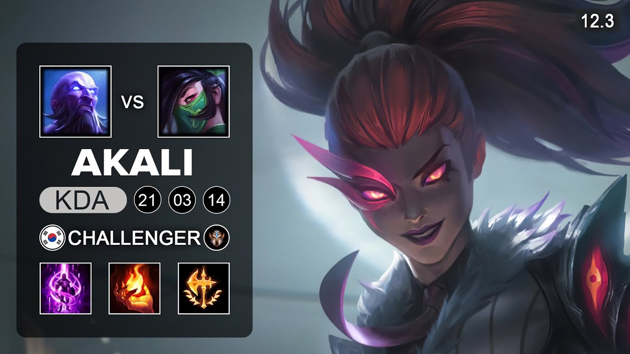 DK Showmaker Akali Mid vs Ryze - KR Challenger - Season 12 Patch 12.3