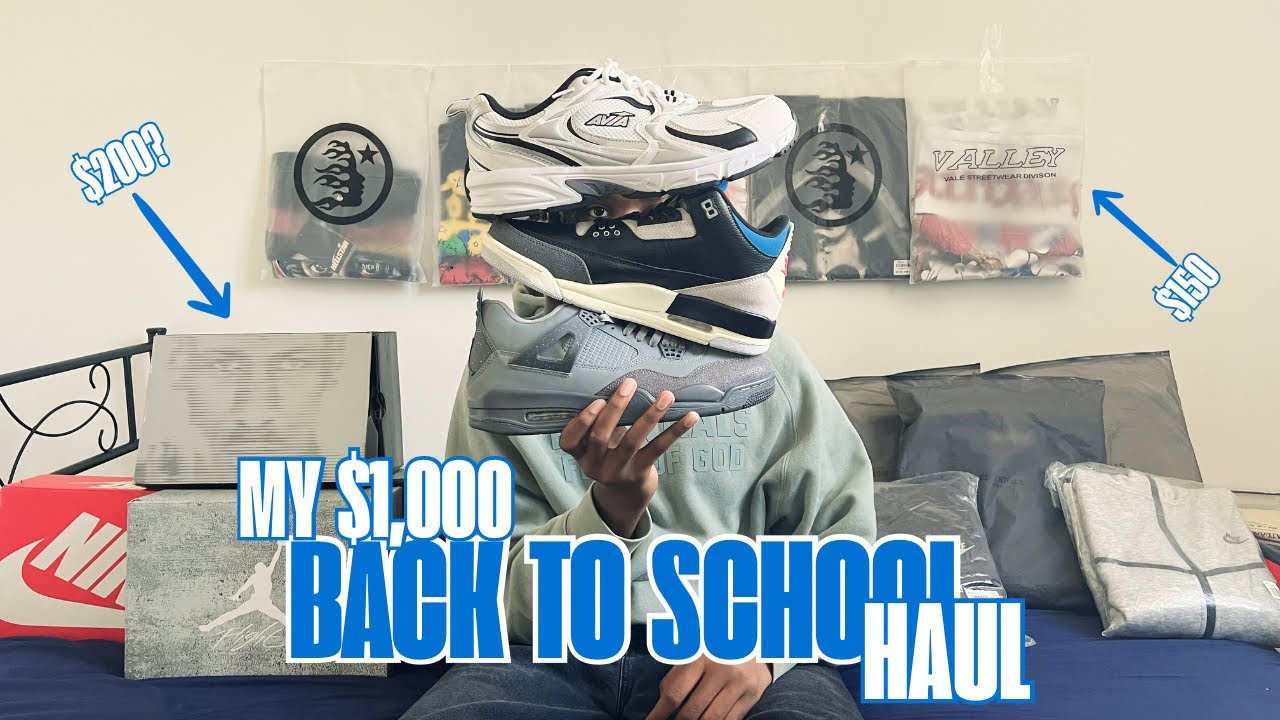 $1,000 BACK TO SCHOOL HAUL 📚 | HELLSTAR, ESSENTIALS, JORDAN, ETC. 