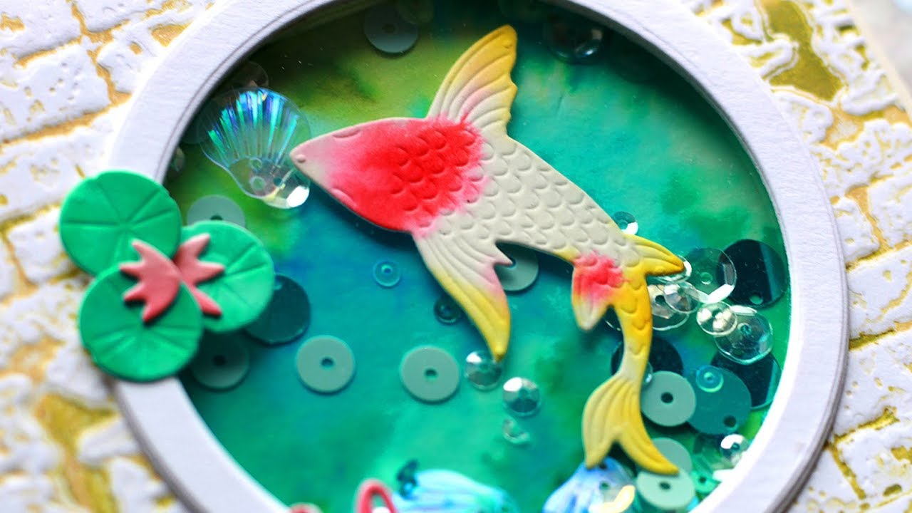 Fish Pond Shaker Card