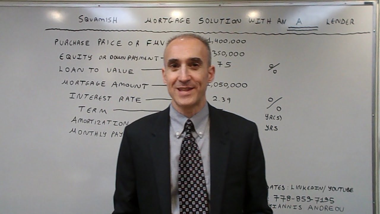 Flexible Squamish Mortgage - No 2% Stress Test via an A Lender(High Net Worth)-Rate of 2.39%