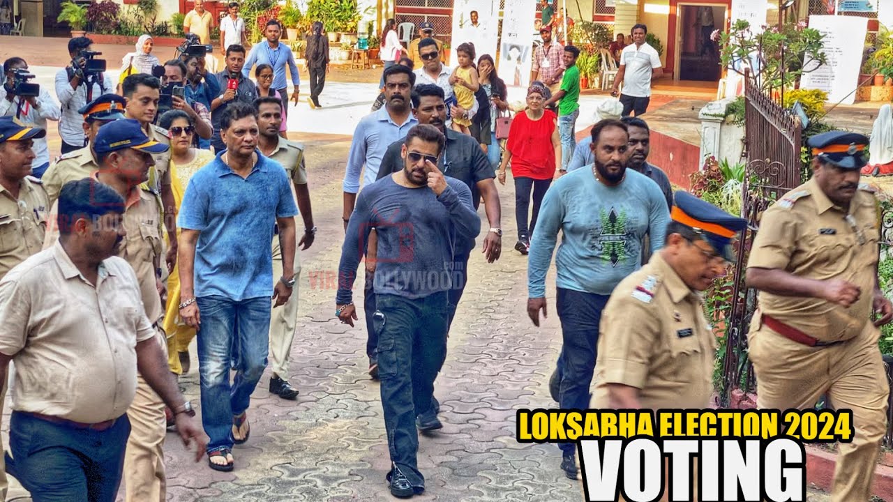 Salman Khan arrives to Cast Vote | Kind Gesture to Senior Citizens on Wheelchair | Loksabha Election