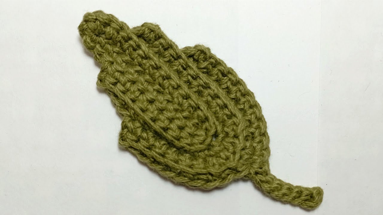 DIY Irish Leaf u Hoja Irlandesa tejida a crochet #apliquescrochet