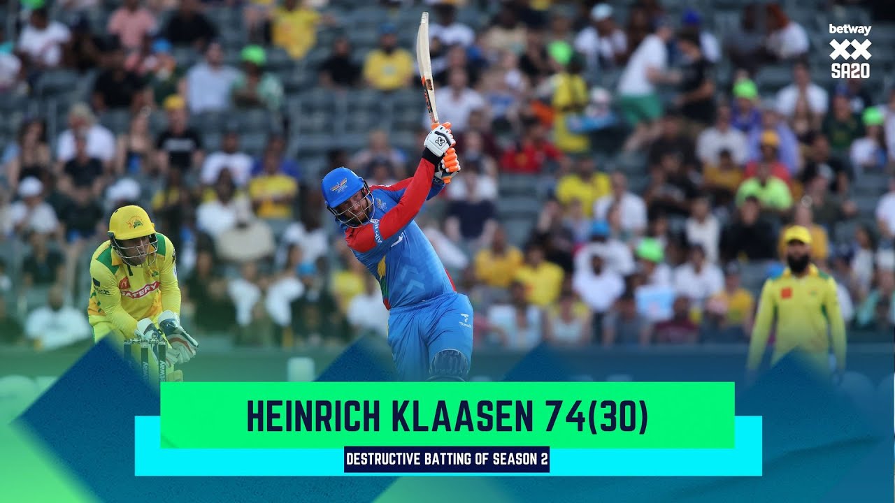 Heinrich Klaasen v Joburg Super Kings | Destructive Batting of Season 2 | Betway SA20