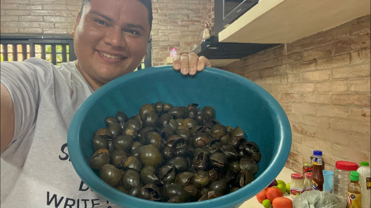 Cocinando ceviche de caracol de popal #Ricuraaa