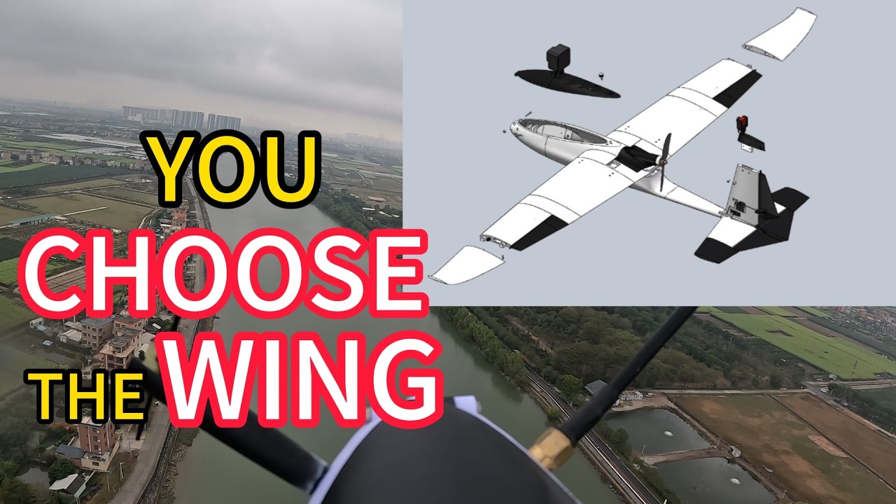 FPV Drone Test | Falcon with Winglets & GoPro Canopy — Smooth Flight, Hard Landing