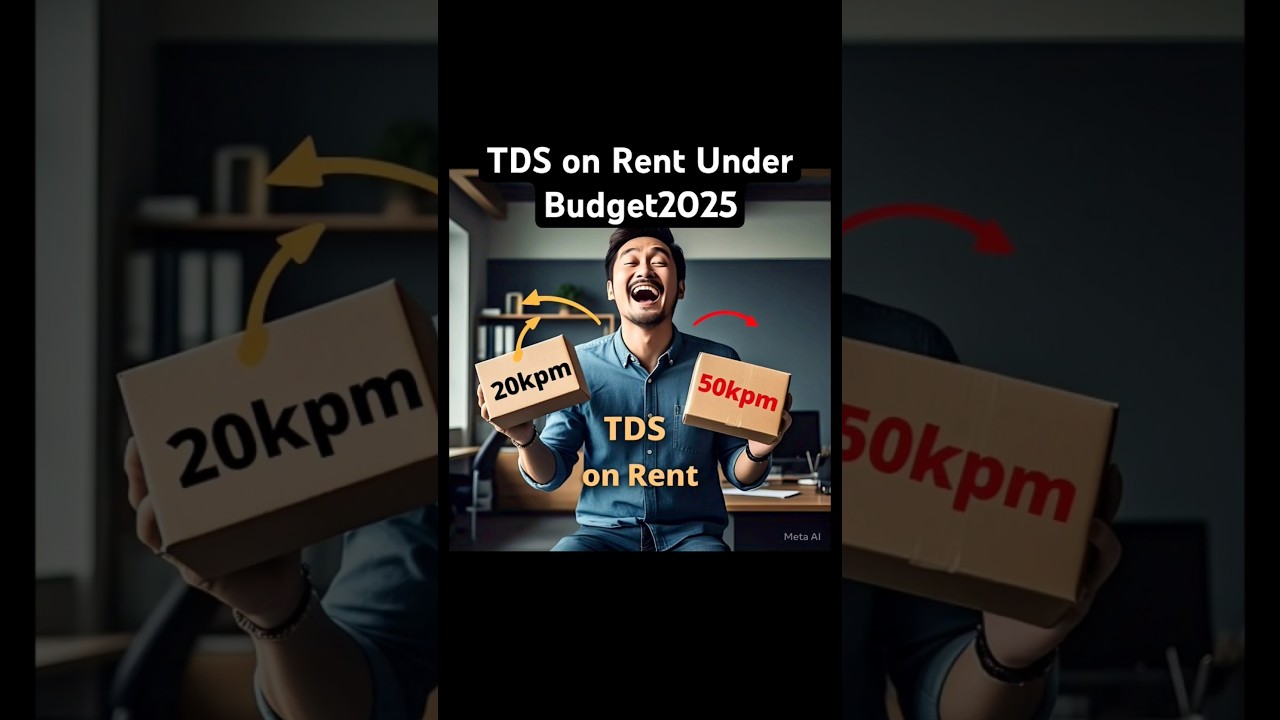 Budget 2025: TDS on Rent Limit Increased to ₹50,000 Per Month#gst #tds #rent #budget2025 #tax