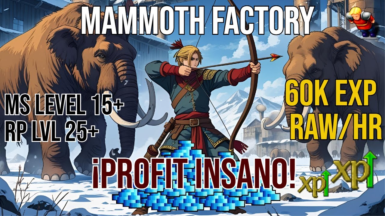 MAMMOTH SHEARING FACTORY |MEJOR HUNT LVL BAJO EN NEW SERVER| Tibia