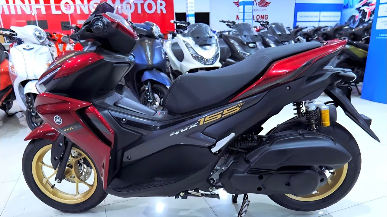 YAMAHA AEROX 155 METALLIC RED ACTUAL UNIT WALKAROUND