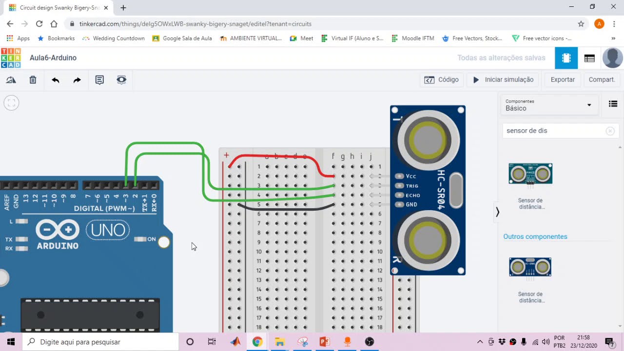 Arduino Aula 06 - Sensor de distância: o que é e como funciona? Projeto com controle de motor