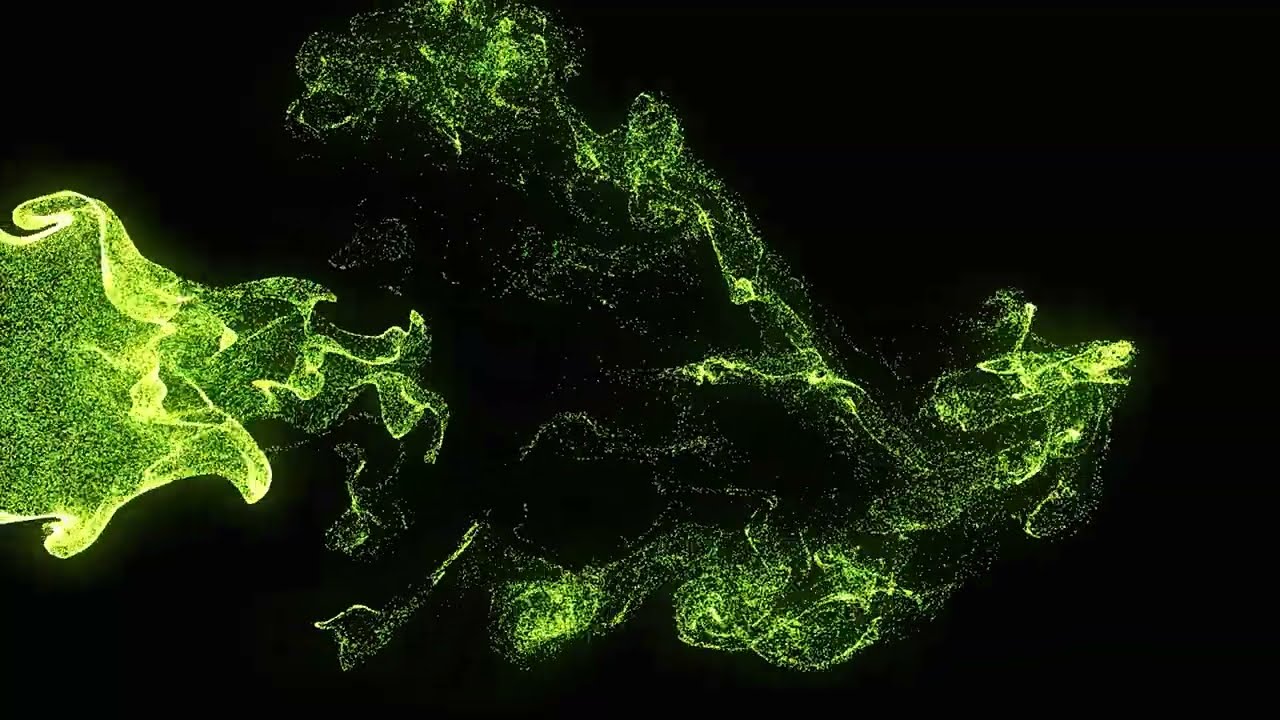 4K Abstract liquid, Green Fluid Background, Relaxing Screensaver, free motion background