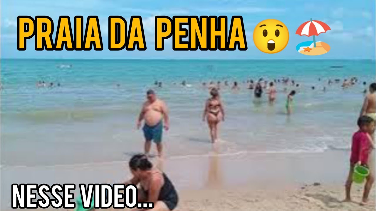 Movimento intenso na Praia da Penha João Pessoa PB -Praia -Rio Lotado de Turistas ☀️🏖️