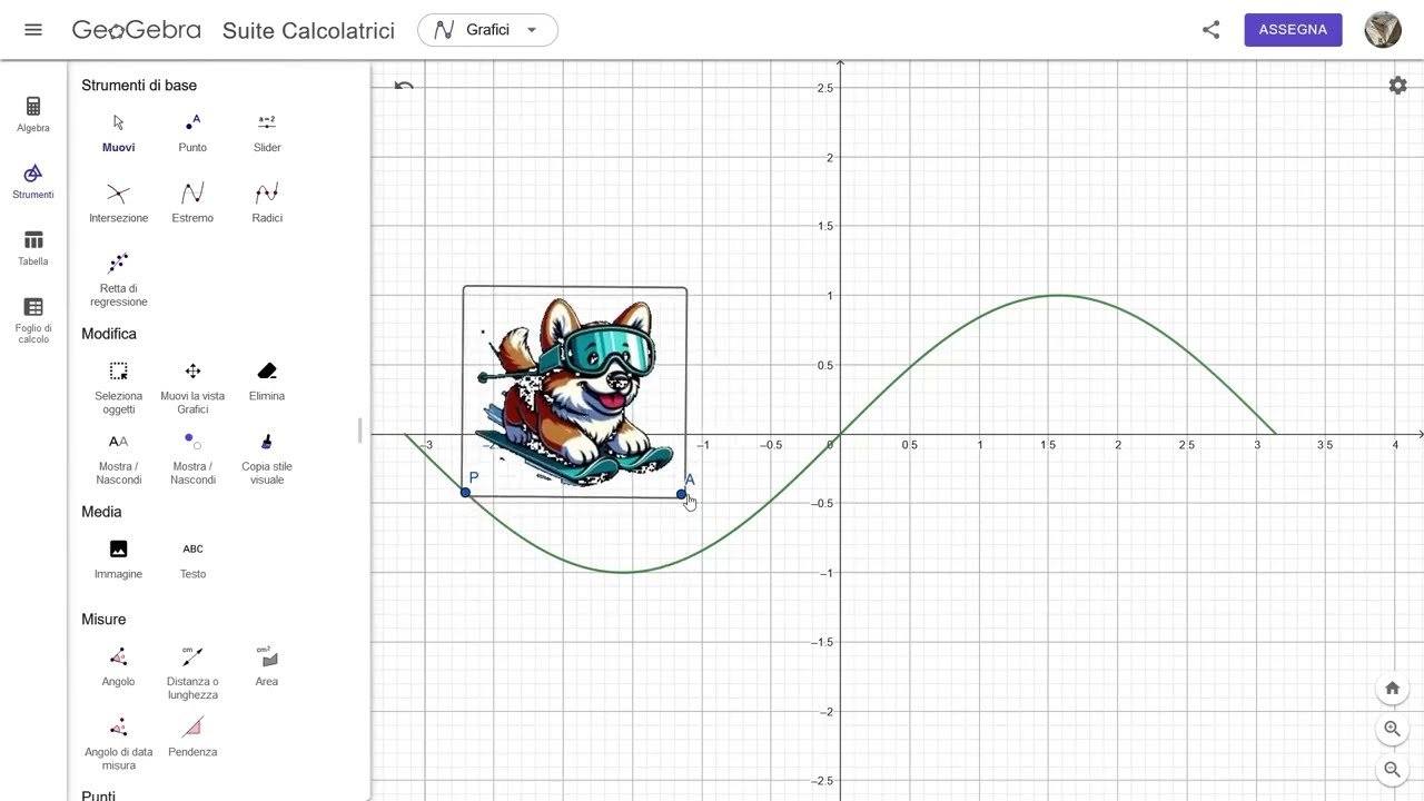 GeoGebra - Animazioni di punti e immagini
