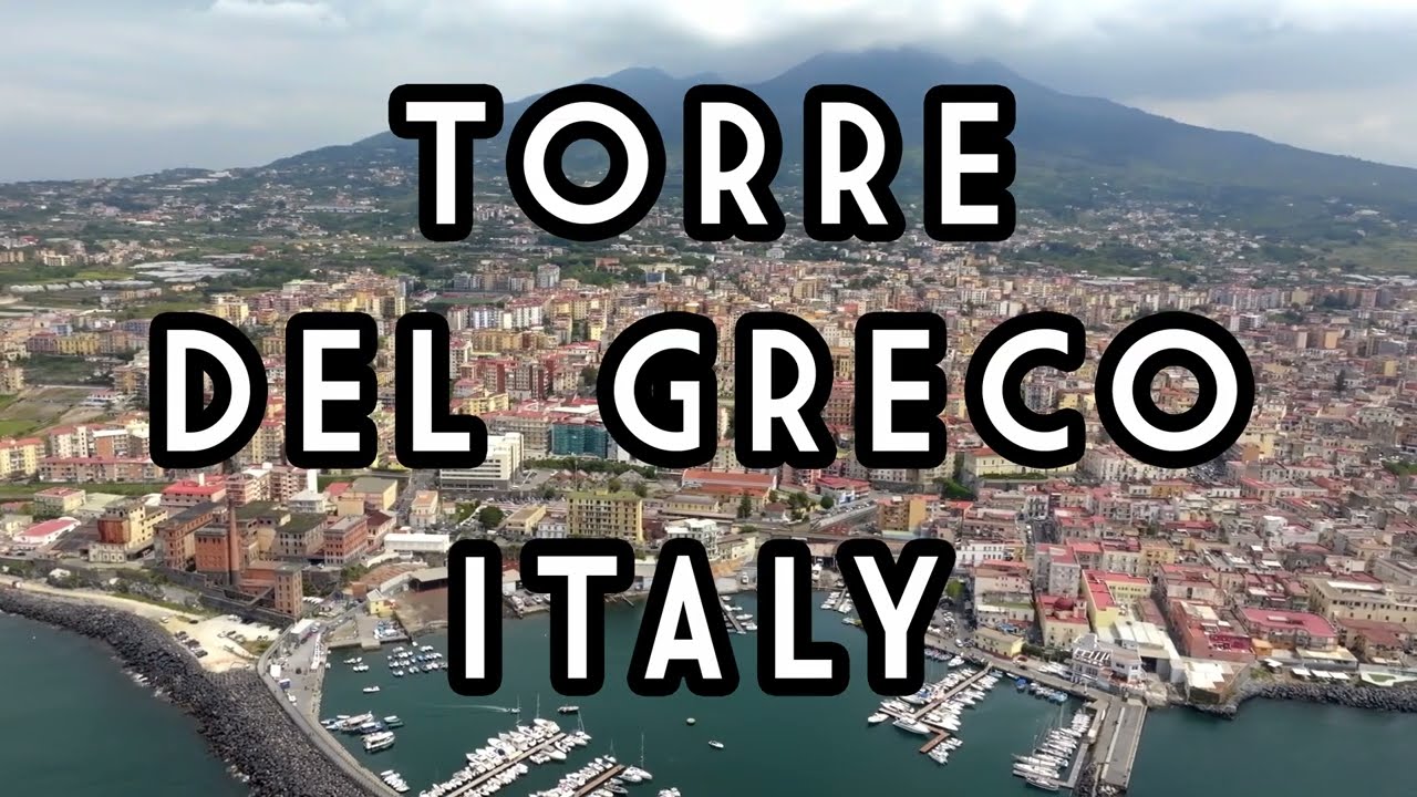 Torre del Greco by drone  🌋 Between Vesuvius and Sea | Aerial stock footage