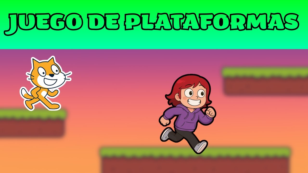 COMO HACER UN JUEGO DE PLATAFORMAS EN SCRATCH Parte 1, físicas, colisiones (modo experto)