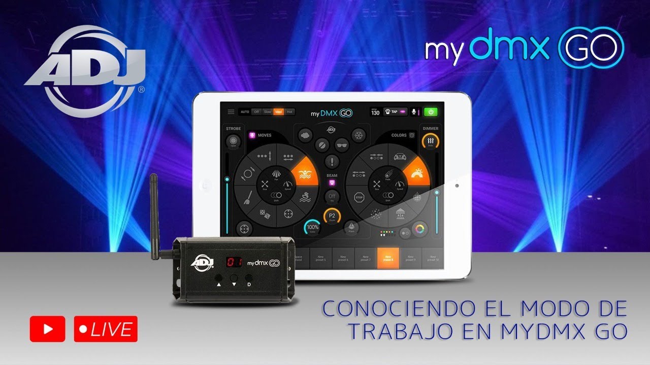 Conociendo el modo de trabajo en mydmx GO de ADJ