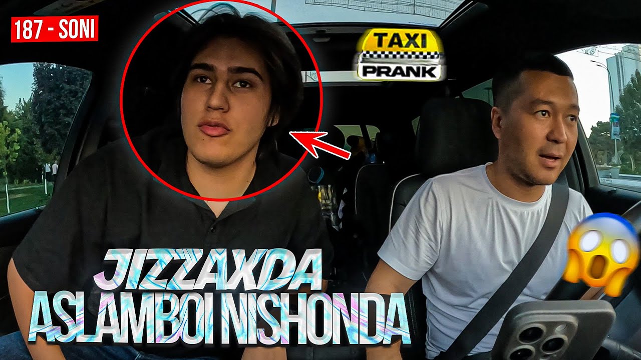 Taksida prank 187-soni🚖 Jizzaxlik PUBG chi Aslamboiga prank bo’ldi😁
