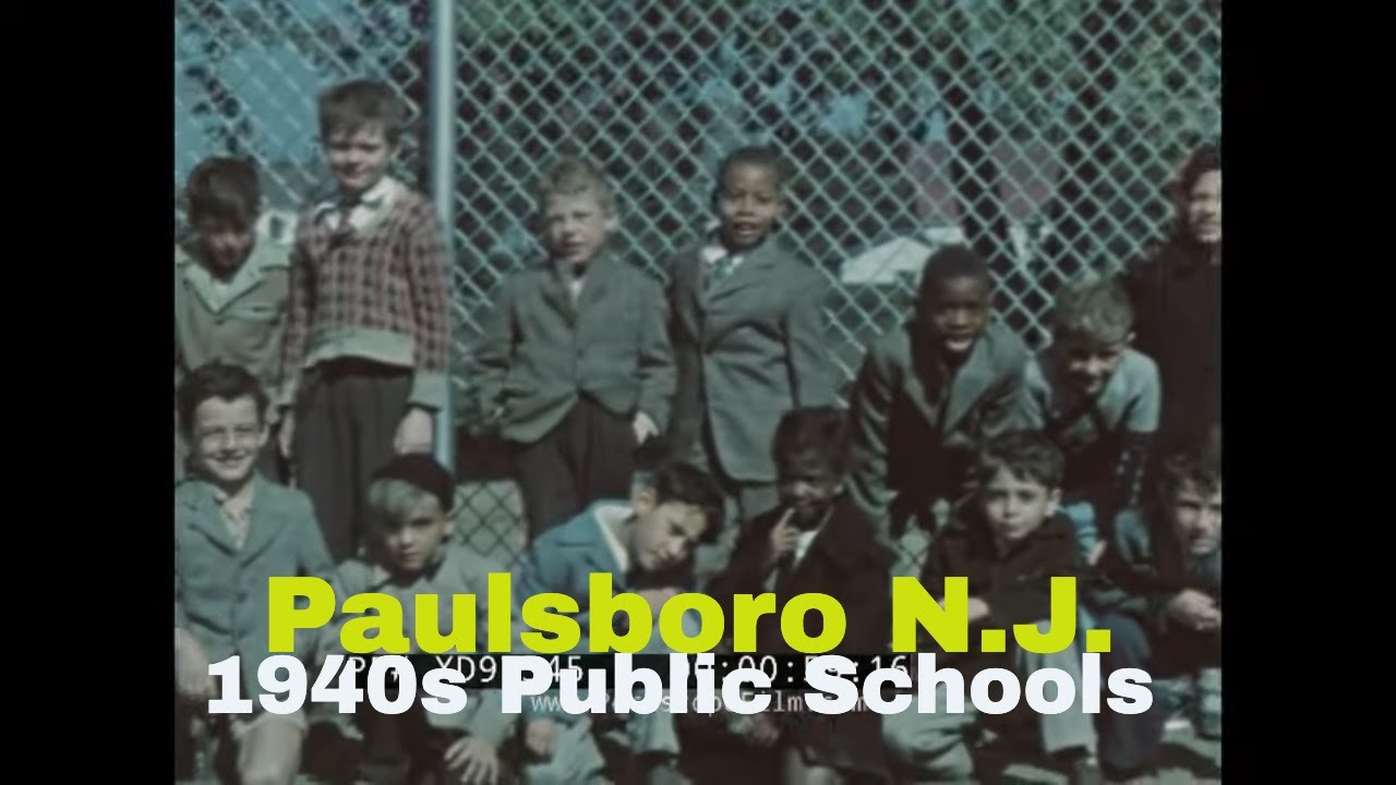 “ SCHOOL TOURS AROUND NEW JERSEY ” 1940s PAULSBORO, NJ   EARLY ERA DESEGREGATED SCHOOLS  XD97545