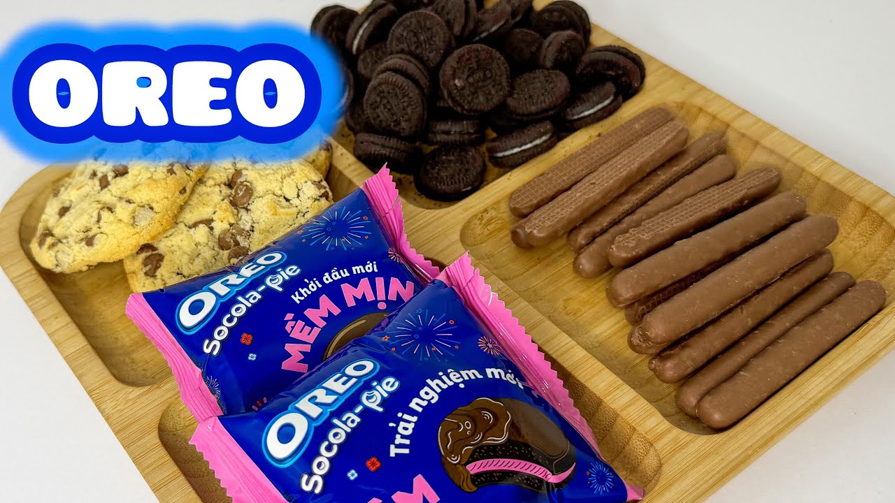 Satisfying asmr ~ Filling platter with oreo 