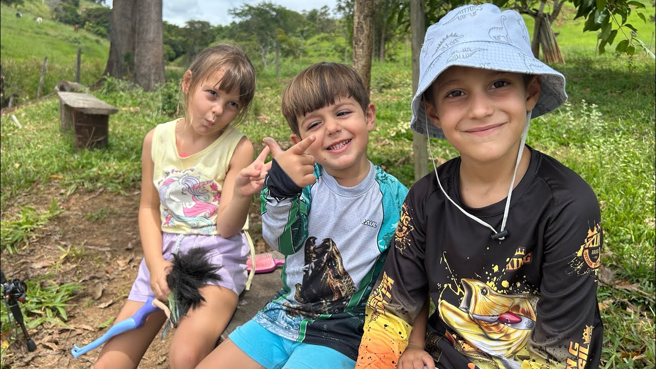 Sábado de Aventura e pescaria com meus filhos