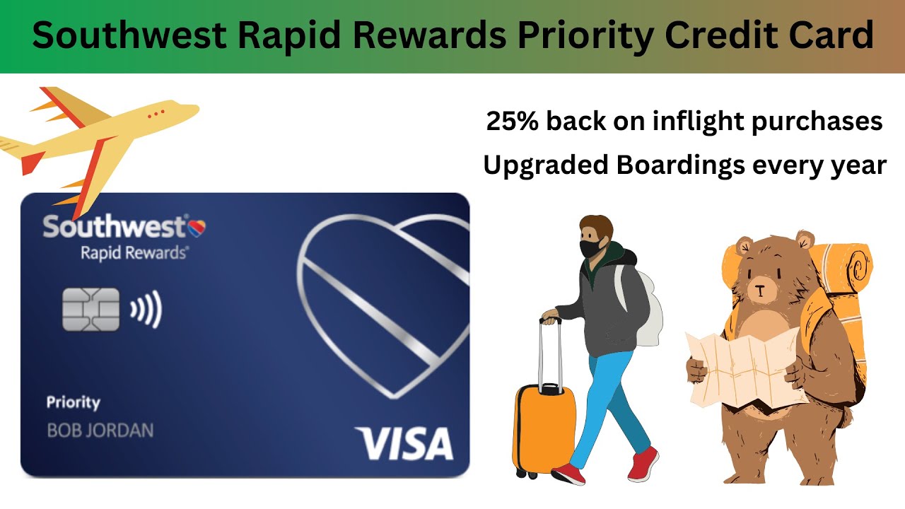 Upgraded Boarding Southwest Credit Card Review #travelcreditcard #prioritypass