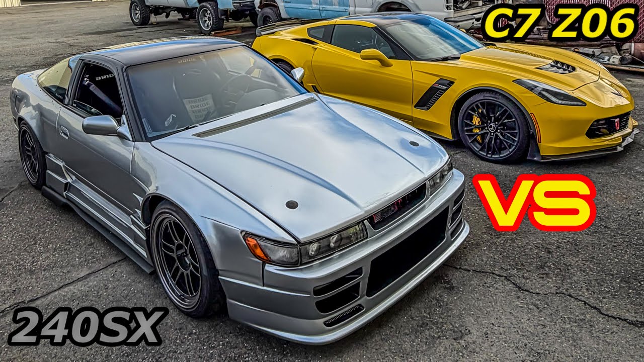 Nissan 240SX vs C7 Z06 Corvette | Import vs Domestic