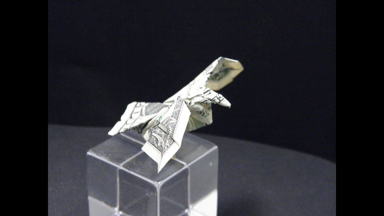 Origami dollar bill eagle Instruction tutorial: by Ken Hmoob
