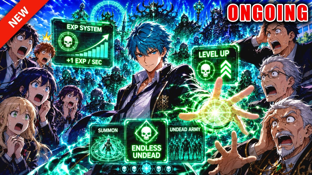 Everyone Mocked Him Until His EXP System Let Him Gain 1 EXP Every Second and Summon Endless Undead!