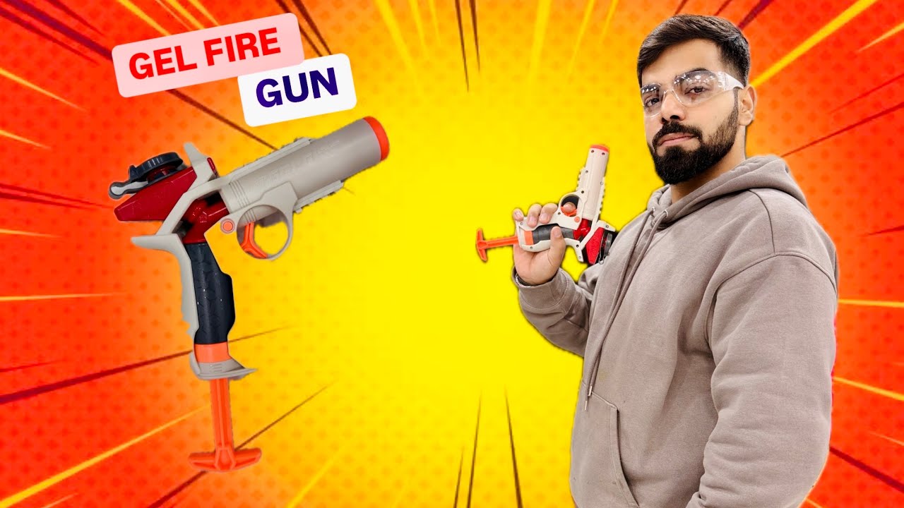 Nerf Gel  blaster Fire Gun unboxing and testing