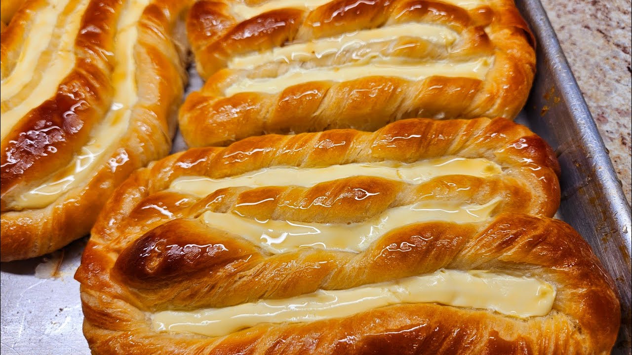 como hacer este riquisimo pan danes con crema pastelera