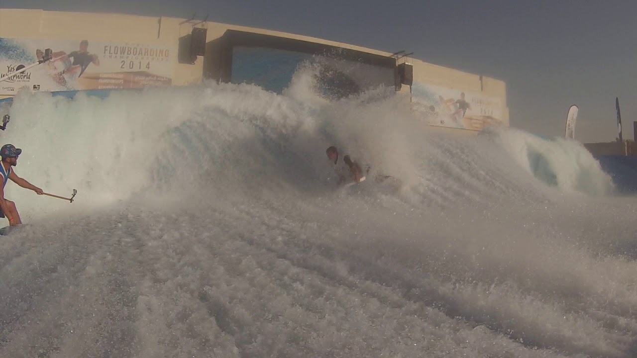 Double FlowRider Barrel at Yas Waterworld for the World Championships
