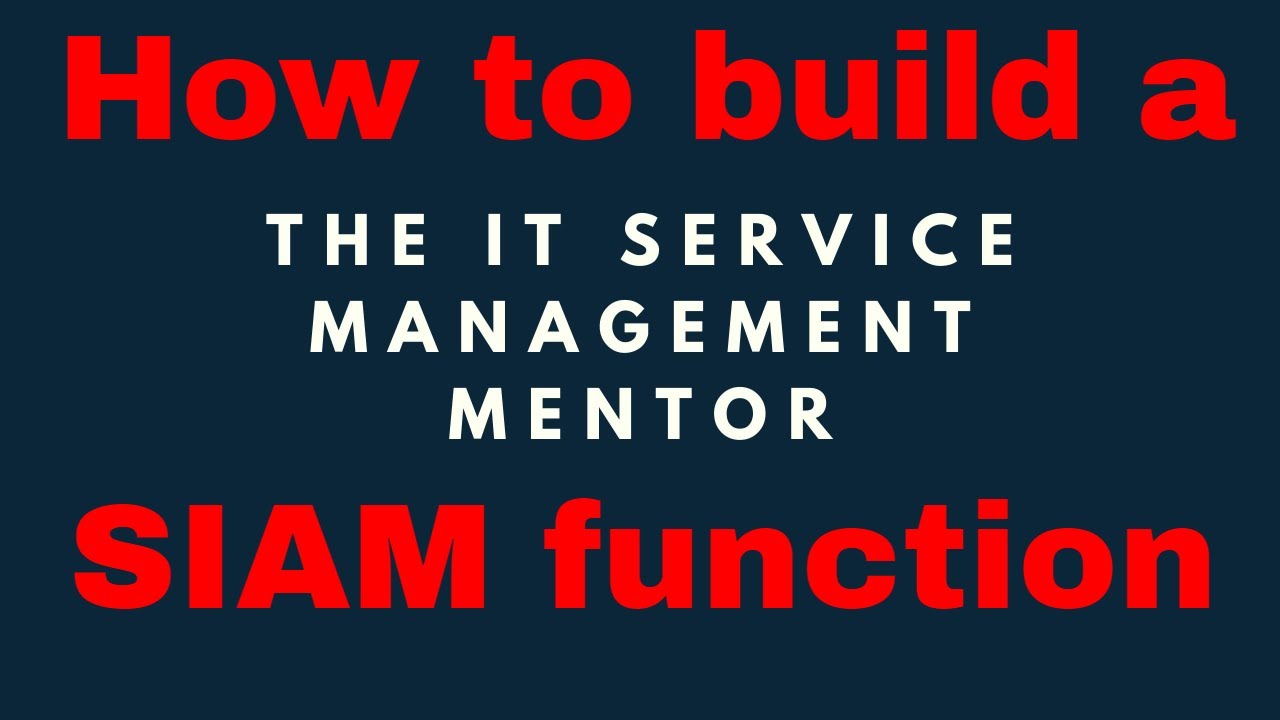 Building a SIAM function