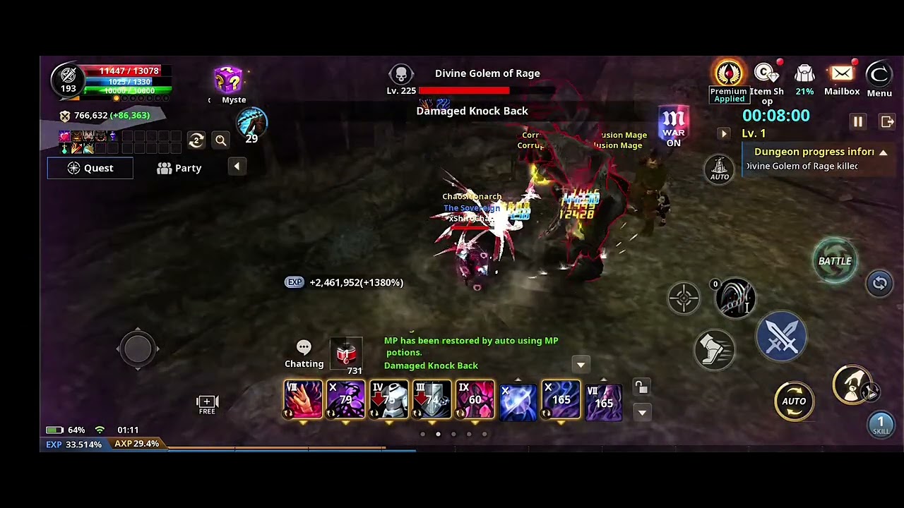 Cabal Infinite Combo : Awakened Illusion Castle (AIC) | Force Blader Solo