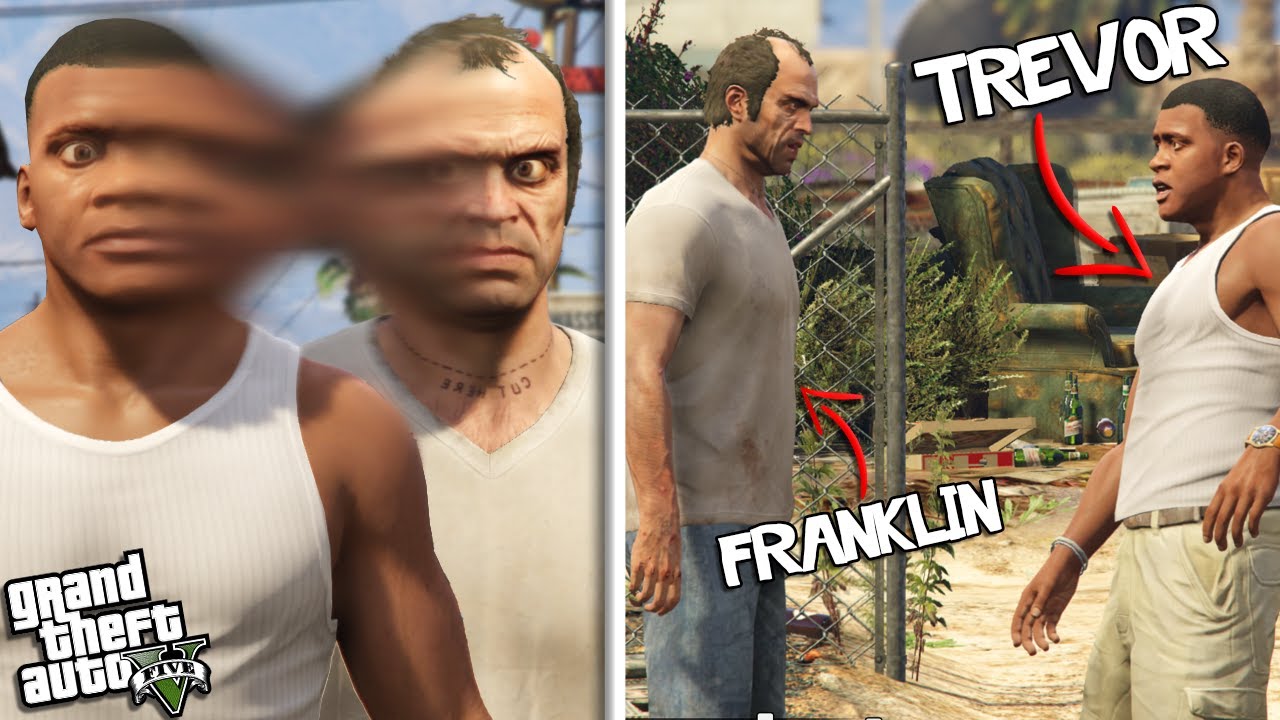 ФРАНКЛИН и ТРЕВОР меняются ТЕЛАМИ (модификации GTA 5)