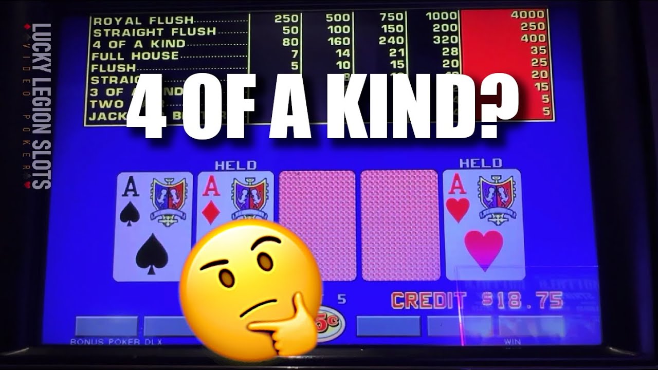 Can we get 4 OF A KIND to save us? BONUS POKER DELUXE 7/5. VIDEO POKER. Fun half hour session.