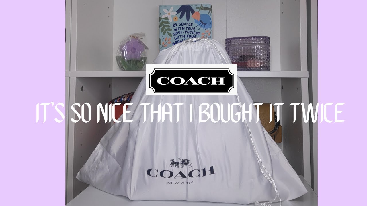 COACH HANDBAG UNBOXING | IT'S SO NICE I BOUGHT IT TWICE🤩 | SOFT PURPLE