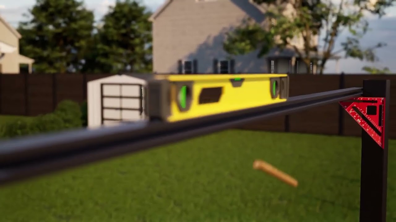 SLIPFENCE Composite Horizontal  7 ft. installation video