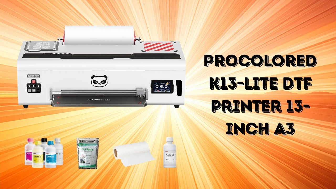 Low Maintenance DTF Printer with Accurate Colors | Procolored K13-Lite Product Review