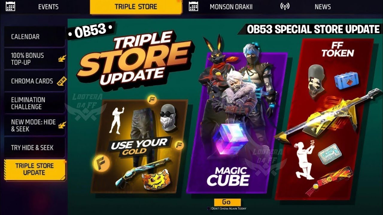 Ob53 Triple Store Update Confirm🤯💥 | Classic Jazz Pant Return 2026 | Lol Emote Return | Ff New Event
